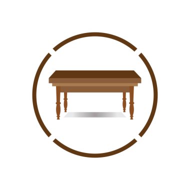 Tablo vektör logo nesne arkaplan illüstrasyonu