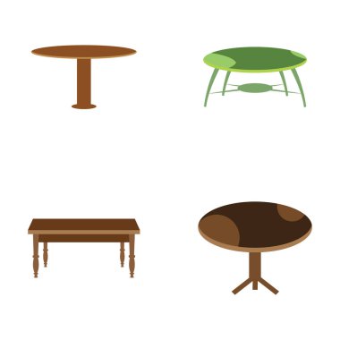 Tablo vektör logo nesne arkaplan illüstrasyonu