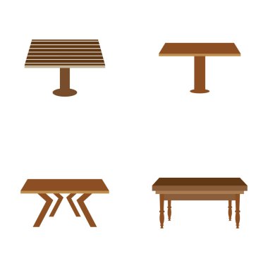 Tablo vektör logo nesne arkaplan illüstrasyonu