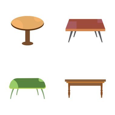 Tablo vektör logo nesne arkaplan illüstrasyonu