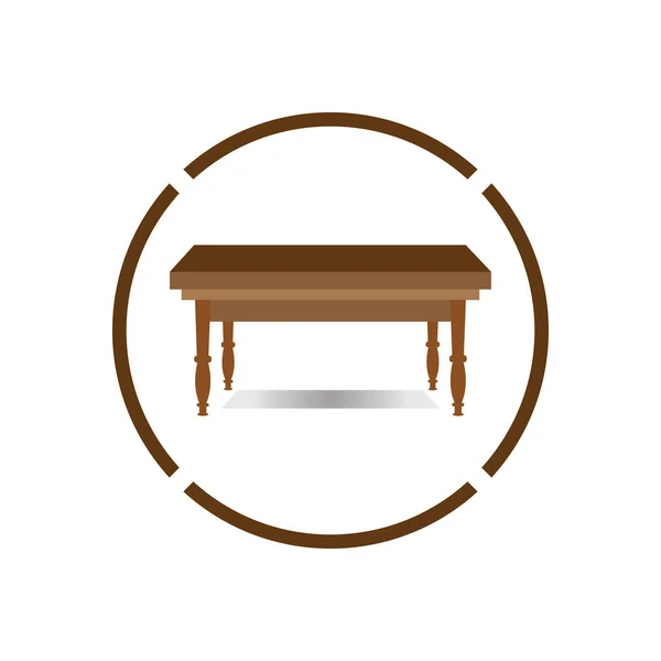 Table Vector Logo Icon Object Background Illustration — стоковый вектор