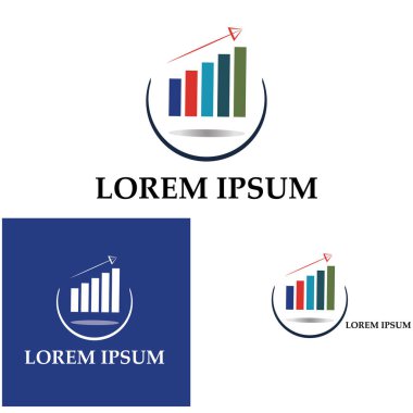 Grafik Simgesi beyaz üzerine izole edilmiş modaya uygun düz stil. Web sitesi tasarım uygulamanız için grafik çubuğu simgesi UI.
