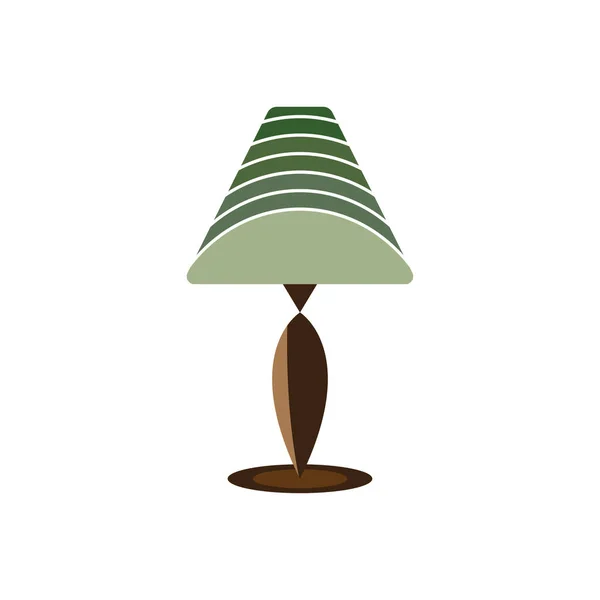 Fond Icône Vectoriel Lampe Chambre Coucher — Image vectorielle