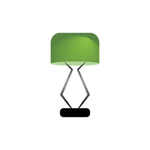 Fond Icône Vectoriel Lampe Chambre Coucher — Image vectorielle