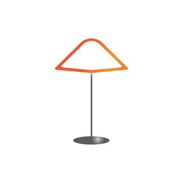 Schlafzimmer Lampe Vektor Symbol Hintergrund — Stockvektor