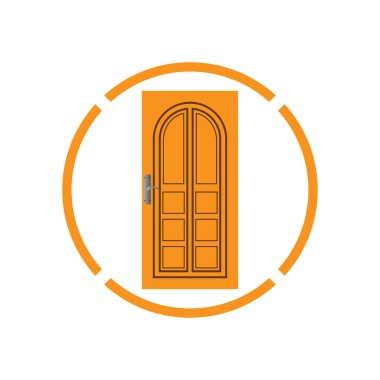 Modern kapılar giriş kapıları ev vektörü