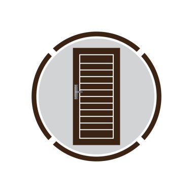 Modern kapılar giriş kapıları ev vektörü