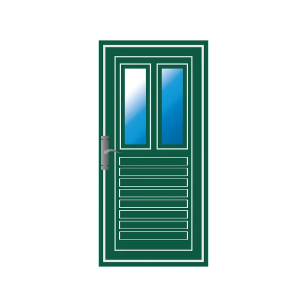 Portes Modernes Portes Entrée Avant Maison Vecteur — Image vectorielle
