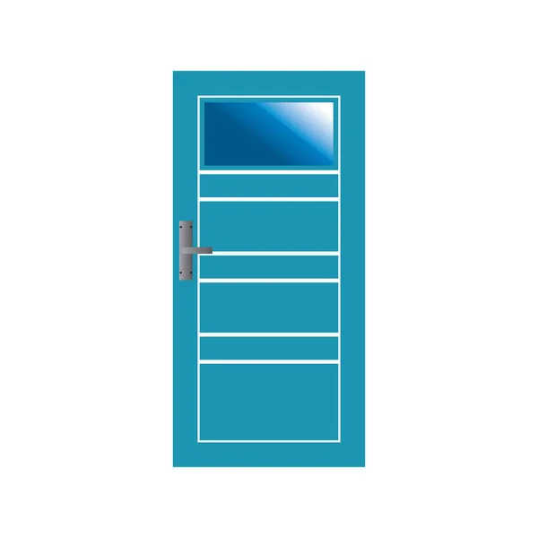 Pintu Masuk Depan Pintu Modern Vektor Rumah - Stok Vektor