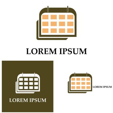 Takvim simgesi illüstrasyon vektörü arkaplanı