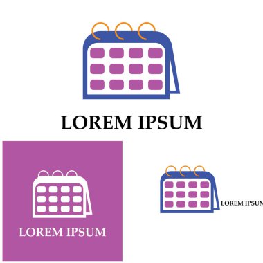 Takvim simgesi illüstrasyon vektörü arkaplanı