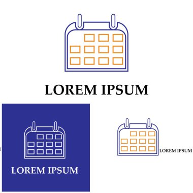 Takvim simgesi illüstrasyon vektörü arkaplanı