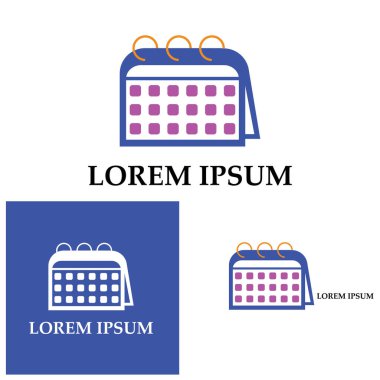 Takvim simgesi illüstrasyon vektörü arkaplanı