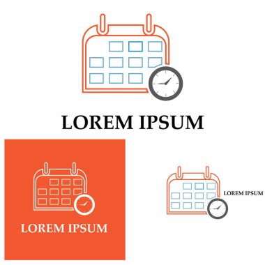 Takvim zaman simgesi vektör bitiş çizelgesi hatırlatıcı olay simgesi arkaplanı