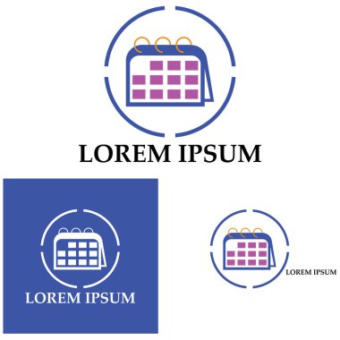 Takvim simgesi illüstrasyon vektörü arkaplanı