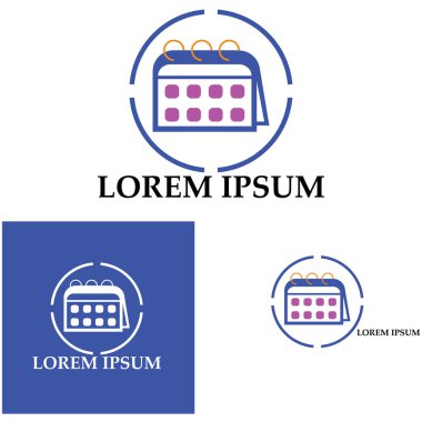 Takvim simgesi illüstrasyon vektörü arkaplanı