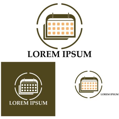 Takvim simgesi illüstrasyon vektörü arkaplanı