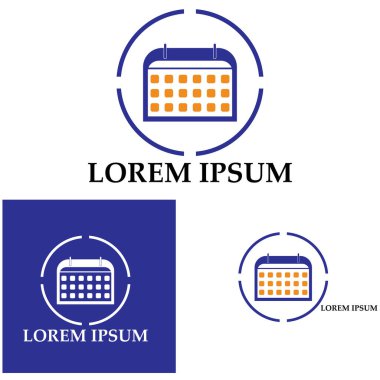 Takvim simgesi illüstrasyon vektörü arkaplanı