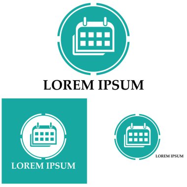 Takvim simgesi illüstrasyon vektörü arkaplanı