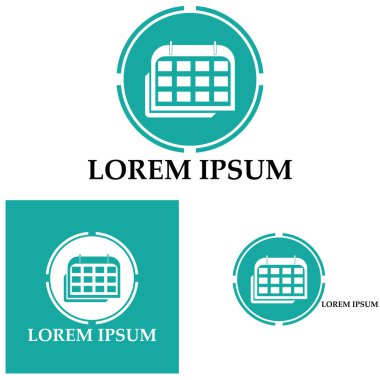 Takvim simgesi illüstrasyon vektörü arkaplanı