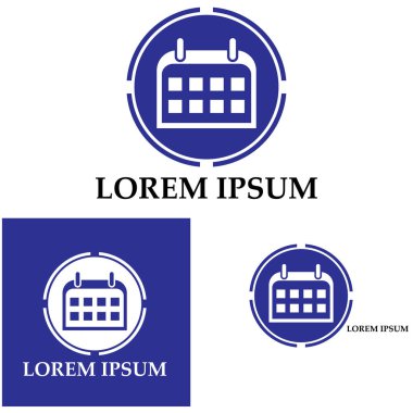 Takvim simgesi illüstrasyon vektörü arkaplanı