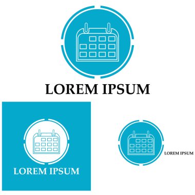 Takvim simgesi illüstrasyon vektörü arkaplanı