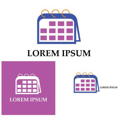 Takvim simgesi illüstrasyon vektörü arkaplanı