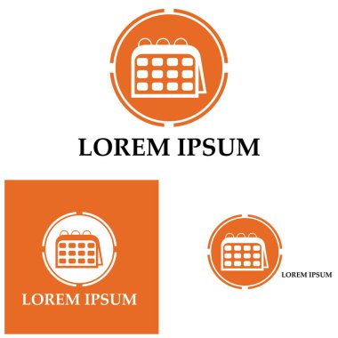 Takvim simgesi illüstrasyon vektörü arkaplanı