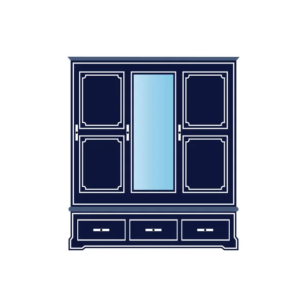 Kleiderschrank Vektor Symbol Hintergrund Logo Vorlage — Stockvektor