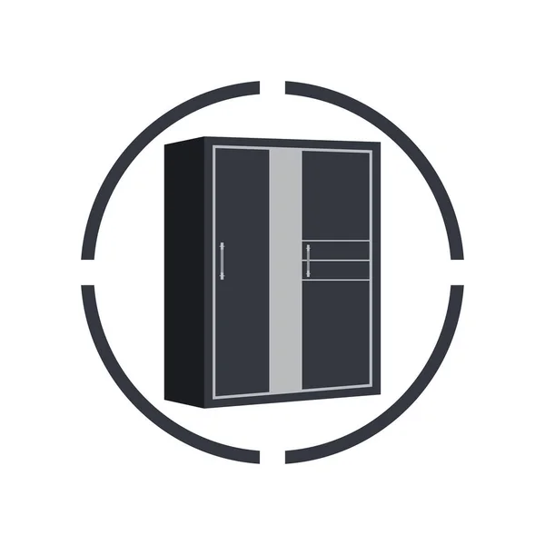 Шаблон Логотипу Векторної Ікони Шафи — стоковий вектор