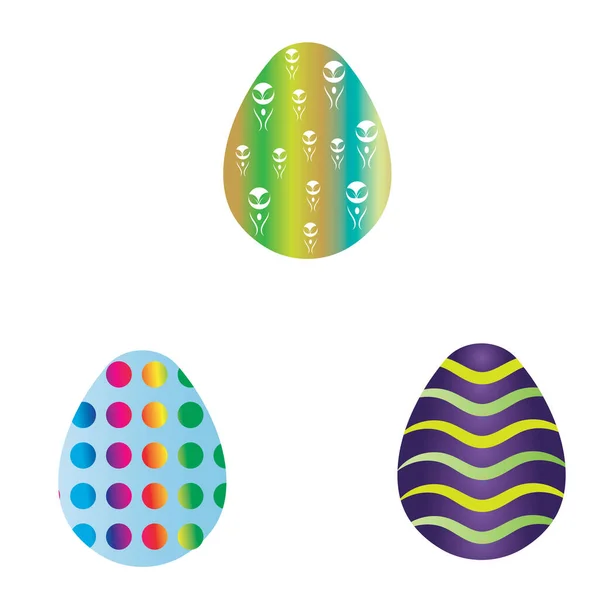 Easter Vector Icon Tamplate Background — Vetor de Stock