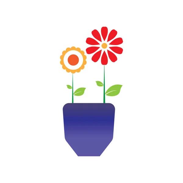 Bloemenvaas Vector Pictogram — Stockvector