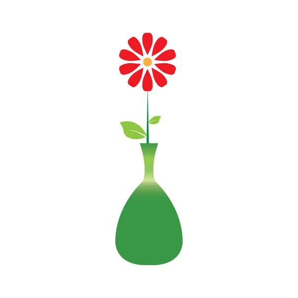 Bloemenvaas Vector Pictogram — Stockvector