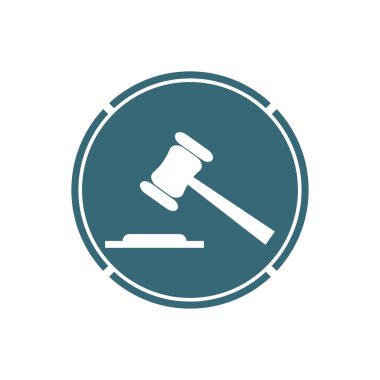 Bir yargıç simgesi vektörünün çekici