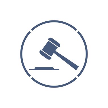 Bir yargıç simgesi vektörünün çekici