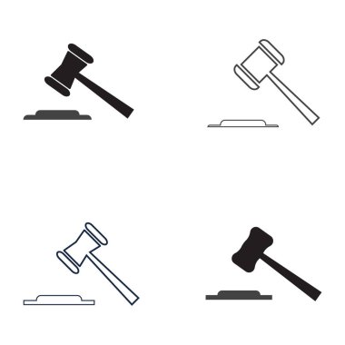 Bir yargıç simgesi vektörünün çekici