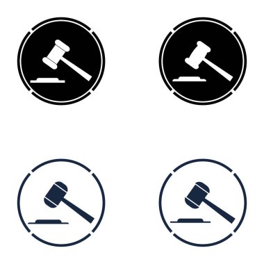 Bir yargıç simgesi vektörünün çekici