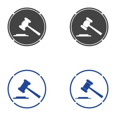 Bir yargıç simgesi vektörünün çekici