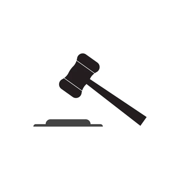 Hammer Judge Icon Vector — Stock Vector