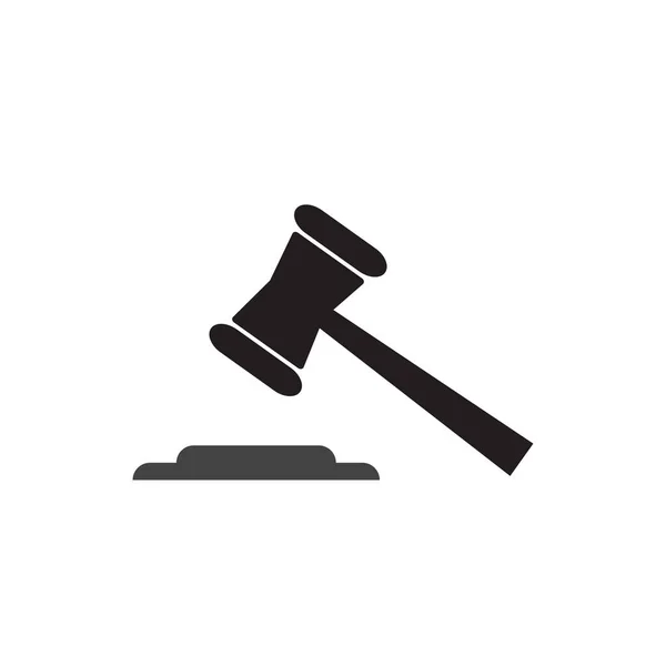 Hammer Judge Icon Vector — Stock Vector