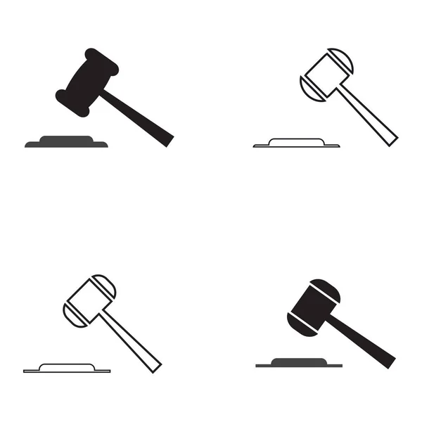 Hammer Judge Icon Vector — Vetor de Stock