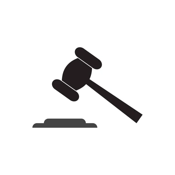 Hammer Judge Icon Vector — Stock Vector