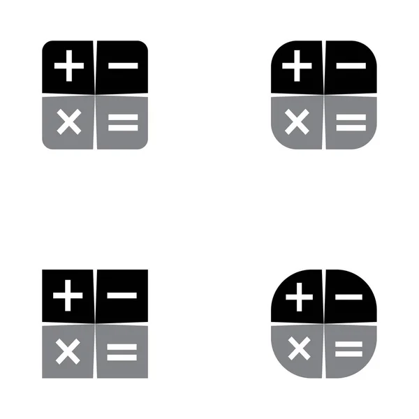 Calculadora Vector Icono Plantilla Fondo — Archivo Imágenes Vectoriales