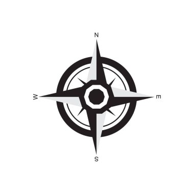Pusula Logo Şablonu vektör resimleme tasarımı