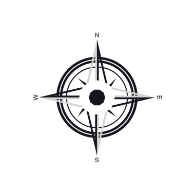 Pusula Logo Şablonu vektör resimleme tasarımı