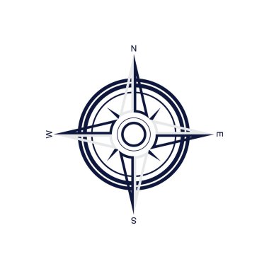 Pusula Logo Şablonu vektör resimleme tasarımı
