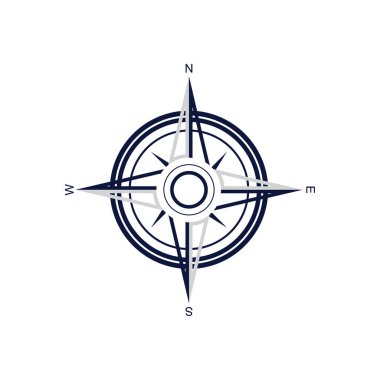 Pusula Logo Şablonu vektör resimleme tasarımı
