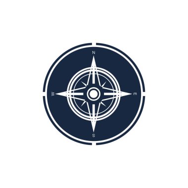 Pusula Logo Şablonu vektör resimleme tasarımı