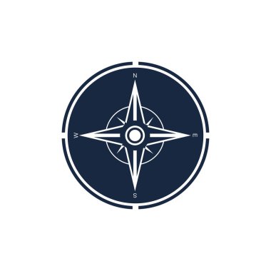 Pusula Logo Şablonu vektör resimleme tasarımı