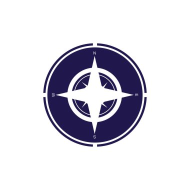 Pusula Logo Şablonu vektör resimleme tasarımı